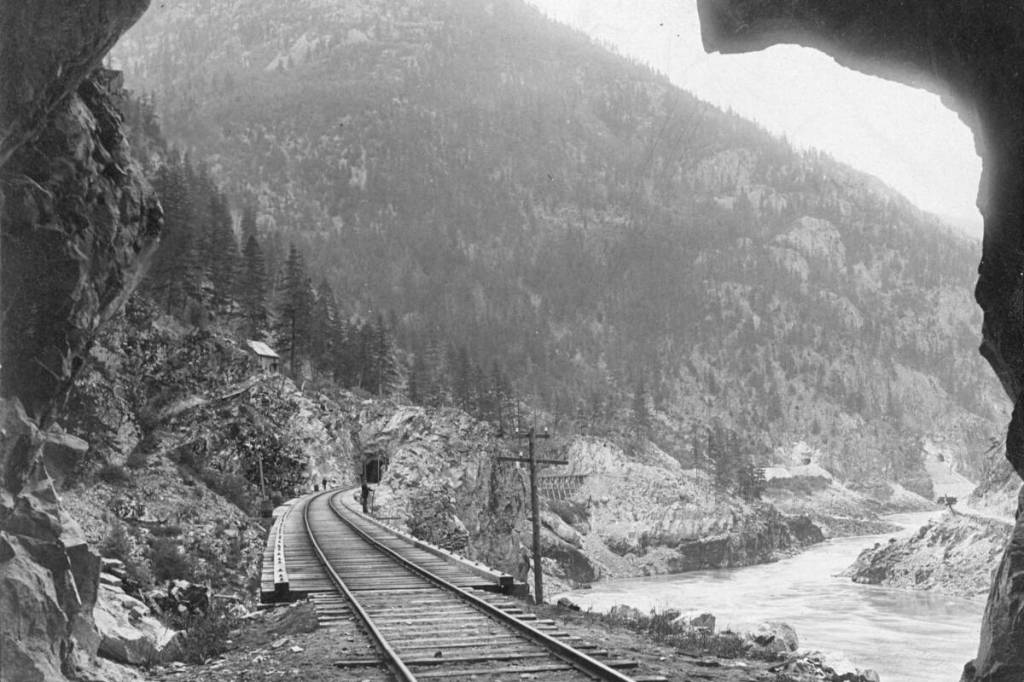 From the photo archives: Tunnels near Spuzzum in 1890s