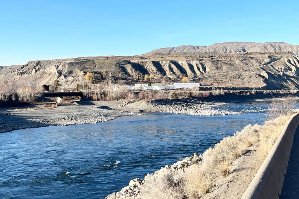Ashcroft began and ended February with new daily high temperature records, and as this picture taken on March 1 of the mouth of the Bonaparte River shows, things look more like spring than winter. (Barbara Roden/Ashcroft-Cache Creek Journal)