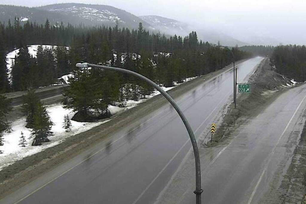 Rain and wind warnings have been issued for four stretches of Okanagan highways on Friday, Mar. 20. (DriveBC Traffic Cams)